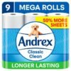 Andrex Classic Clean Mega Toilet Roll 9 per pac