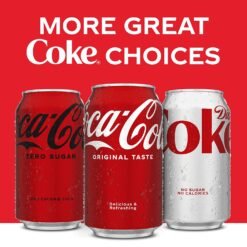 Coke Zero Sugar Cola Soda. 12 oz. 24 Pack (Package May Vary)
