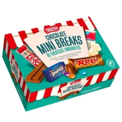 Nestl?? Chocolate Mini’s Selection Box. 70 Chocolate Biscuit Bars ?C Kit Kat. Smarties. Rolos. Milkybar. Sharing Bulk Chocolate Box