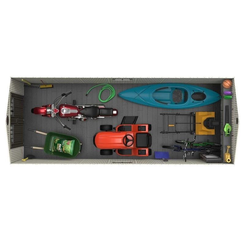 20 ft. x 8 ft. Garden Building Plastic Shed 2024 Hot sale - Image 7