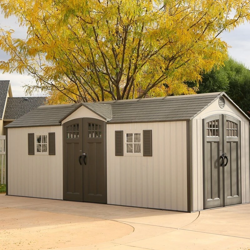 20 ft. x 8 ft. Garden Building Plastic Shed 2024 Hot sale