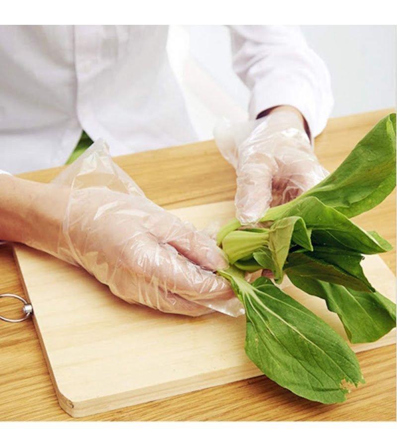 Disposable Food Prep Gloves ?C 500 Piece Plastic Food Safe Disposable Gloves. Food Handling. One Size Fits Most (500 PCS - Image 6