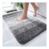 OLANLY Luxury Rug. Extra Soft and Absorbent Microfiber Rugs. Non-Slip Plush Shaggy Bath Carpet. Machine Wash Dry. Bath Mats for Bathroom Floor. Tub and Shower. 24??16. Grey