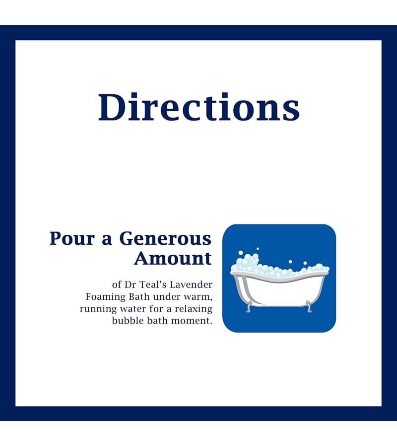 Dr Teal-s Foaming Bath with Pure Epsom Salt. Soothe & Sleep with Lavender. 34 fl oz (Pack of 4) - Image 4