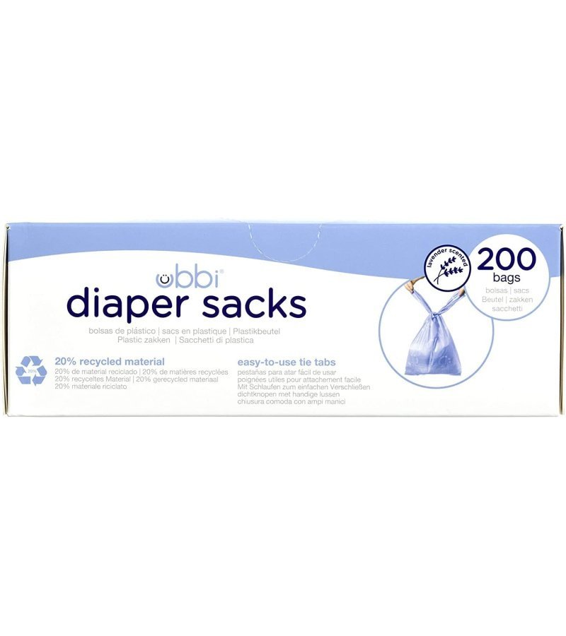 Ubbi Disposable Diaper Sacks. Lavender Scented. Easy-To-Tie Tabs. Diaper Disposal or Pet Waste Bags. 200 Count - Image 2