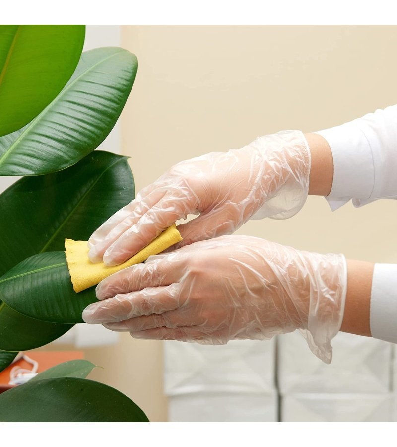 Schneider Clear Vinyl Exam Gloves. Latex-Free. Disposable Medical Gloves. Cleaning Gloves. Food Safe. Powder-Free. 4 mil - Image 7