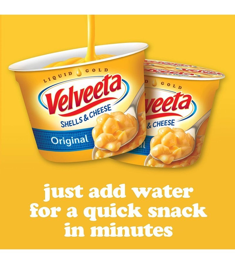 Velveeta Original Microwavable Shells & Cheese Cups 2.39 Ounce (Pack of 8) - Image 3