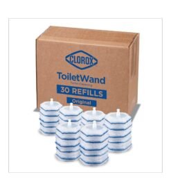 Clorox Toilet Wand Disinfecting Refills. Toilet and Bathroom Cleaning. Toilet Brush Heads. Disposable Wand Heads. Blue Original. 30 Count