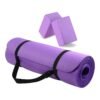 BalanceFrom All Purpose 1/2-Inch Extra Thick High Density Anti-Tear Exercise Yoga Mat with Carrying Strap and Yoga Blocks