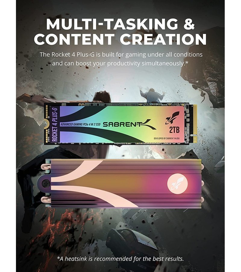 SABRENT Rocket 4 Plus-G 2TB Advanced Gaming M.2 PCIe NVMe SSD. up to 7GBps (SB-RKTG-2TB) - Image 7