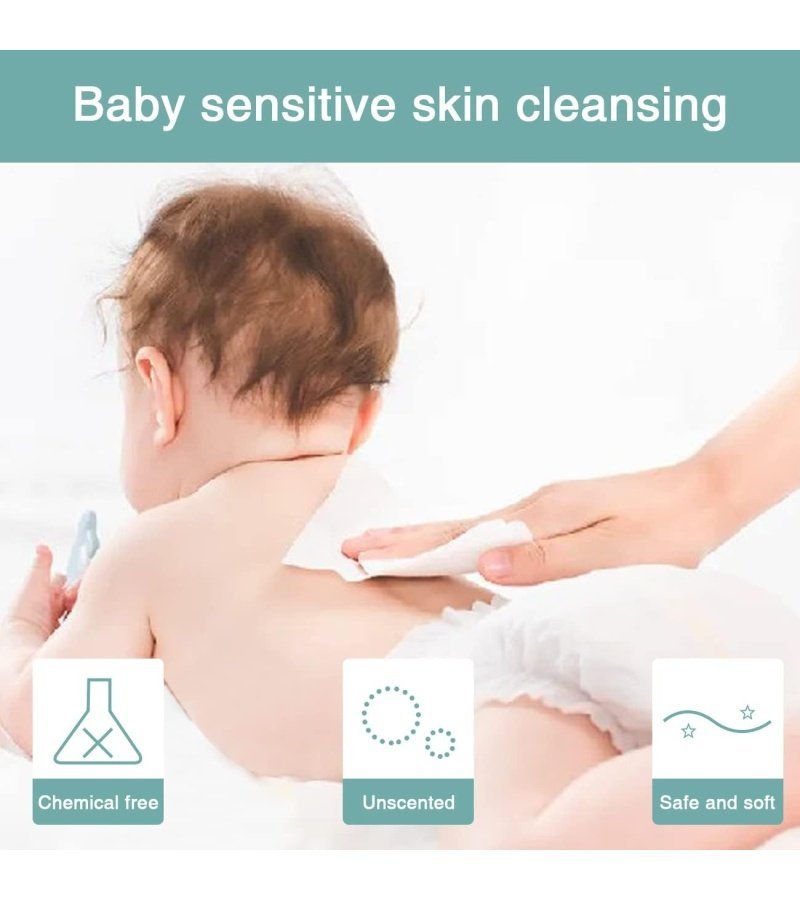 Saraflora 100% Cotton Facial Tissue. Soft Dry Wipe 6 Pack Size 7.9??7.9 inches. Use for Sensitive Skin Disposable Face Towel and Baby Washcloths. Makeup Wipes. Disposable Cleansing Cloths600 Count - Image 6