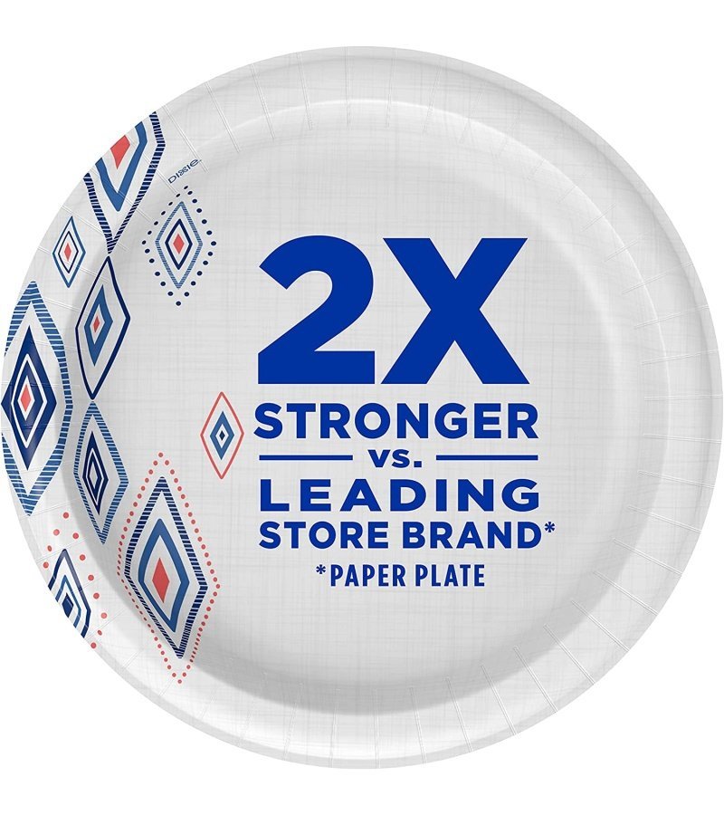 Dixie Paper Plates. 10 1/16 inch. Dinner Size Printed Disposable Plate. 44 Count (Pack of 5) . Packaging and Design May Vary - Image 2