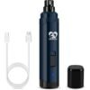 Casfuy Dog Nail Grinder Upgraded ?C Professional 2-Speed Electric Rechargeable Pet Nail Trimmer Painless Paws Grooming & Smoothing for Small Medium Large Dogs & Cats (Dark Blue)