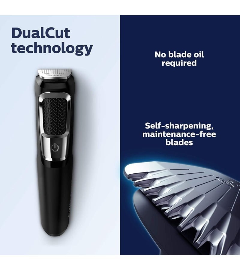 Philips Norelco Multigroomer All-in-One Trimmer Series 3000. 13 Piece Mens Grooming Kit. for Beard. Face. Nose. and Ear Hair Trimmer and Hair Clipper. NO Blade Oil Needed. MG3750/60 - Image 7