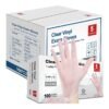 Schneider Clear Vinyl Exam Gloves. Latex-Free. Disposable Medical Gloves. Cleaning Gloves. Food Safe. Powder-Free. 4 mil