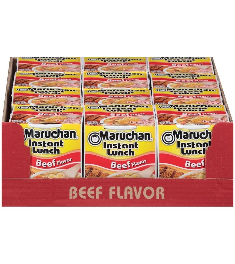Maruchan Instant Lunch Beef. 2.25 Oz. Pack of 12 - Image 2