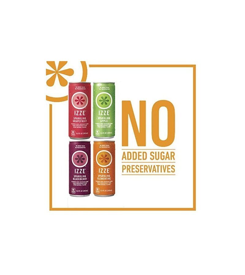 IZZE Sparkling Juice. 4 Flavor Variety Pack. 8.4 Fl Oz (24 Count) - Image 6