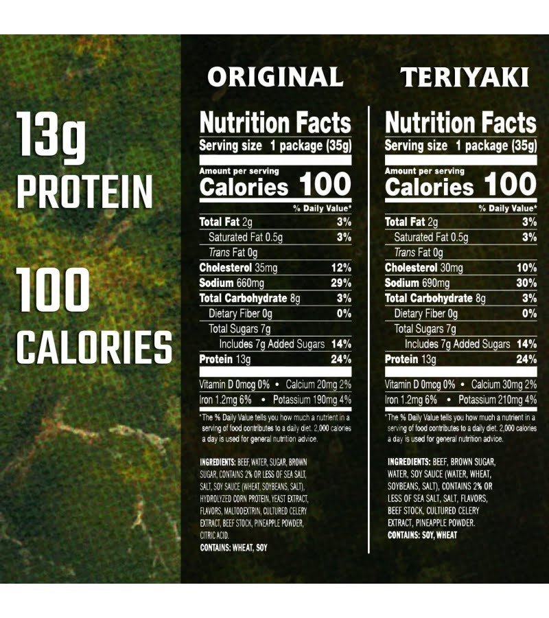 Jack Link-s Beef Jerky Variety Pack Includes Original and Teriyaki Flavors. On the Go Snacks. 13g of Protein Per Serving. 9 Count of 1.25 Oz Bags - Image 8