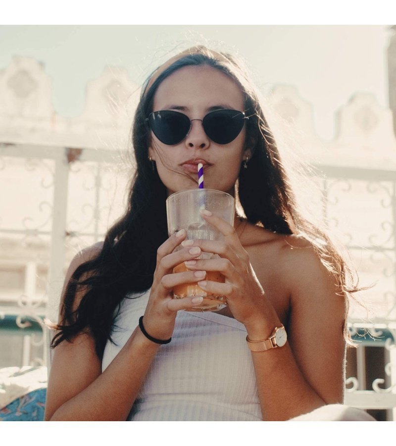 Weemium 200 Biodegradable Paper Straws ?C Durable & Eco-Friendly in 10 Color Stripes ?C Rainbow Drinking Straws & Party Decoration Supplies - Image 9