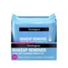 Neutrogena Cleansing Fragrance Free Makeup Remover Face Wipes. Cleansing Facial Towelettes for Waterproof Makeup. Alcohol-Free. Unscented. 100% Plant-Based Fibers. Twin Pack. 2 x 25 ct