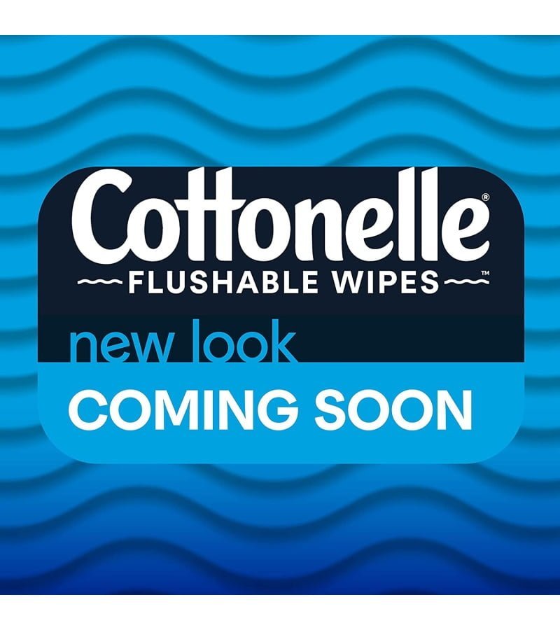 Cottonelle FreshFeel Flushable Wet Wipes. Adult Wet Wipes. 8 Flip-Top Packs. 336 Total Wipes - Image 3