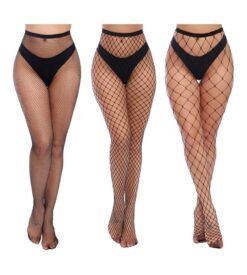Charmnight Womens High Waist Tights Fishnet Stockings Thigh High Pantyhose