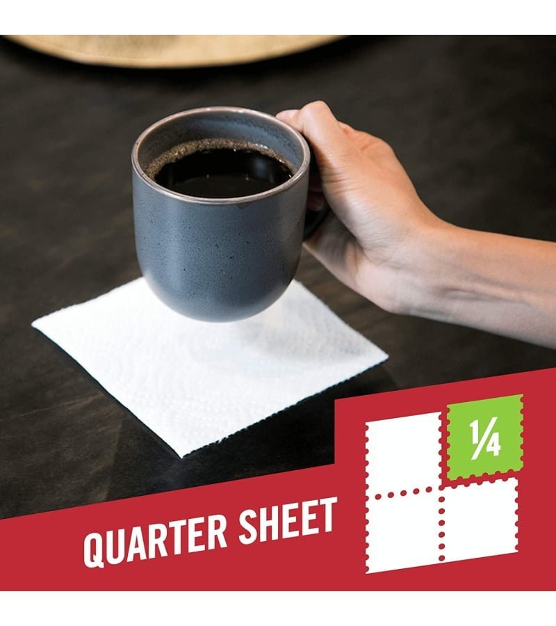 Brawny Tear-A-Square Paper Towels. 16 Double Rolls = 32 Regular Rolls. 3 Sheet Size Options. Quarter Size Sheets - Image 5