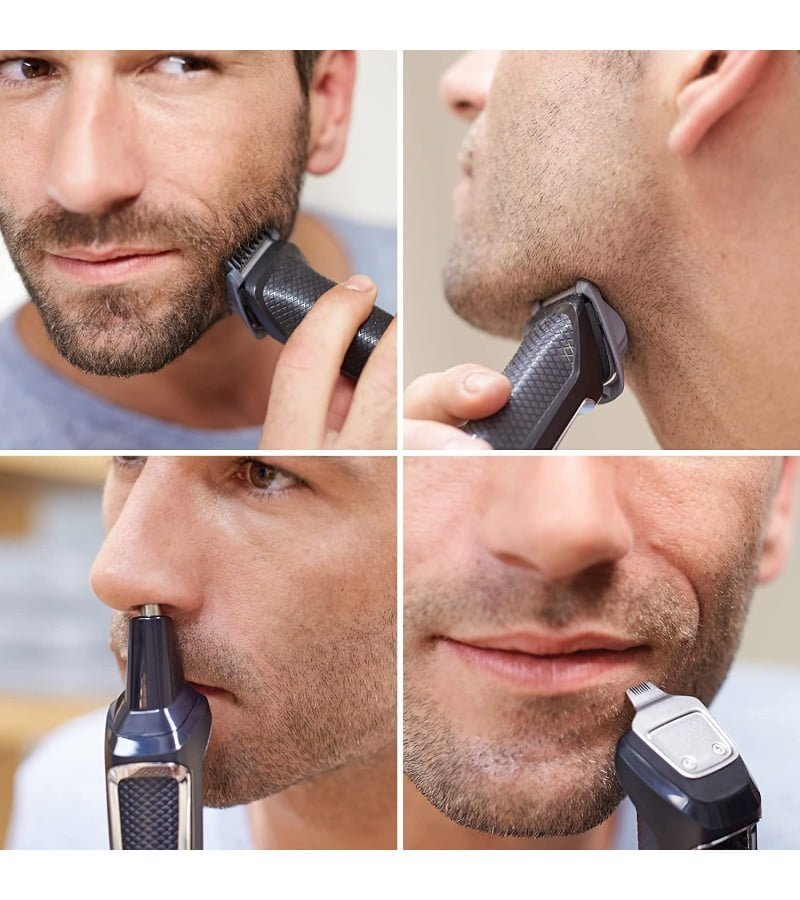 Philips Norelco Multigroomer All-in-One Trimmer Series 3000. 13 Piece Mens Grooming Kit. for Beard. Face. Nose. and Ear Hair Trimmer and Hair Clipper. NO Blade Oil Needed. MG3750/60 - Image 10